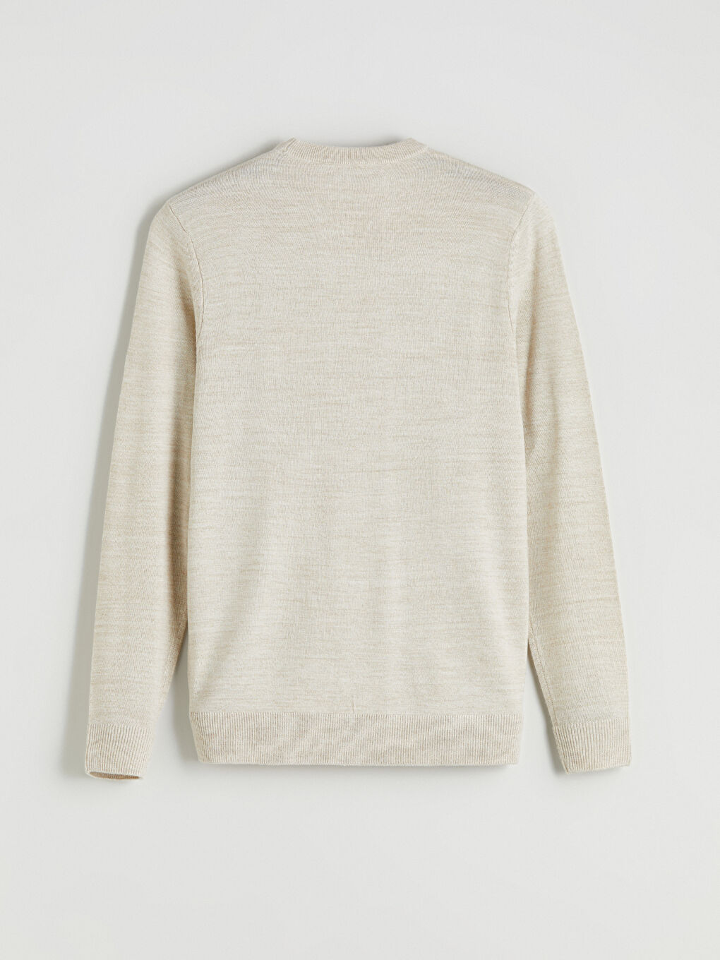 Crew Neck Long Sleeve Basic Men's Sweater-5