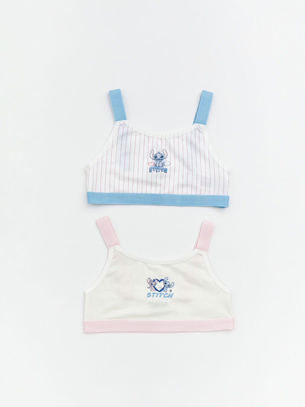 Stitch and Angel Printed Girls' Bustier 2 Pack