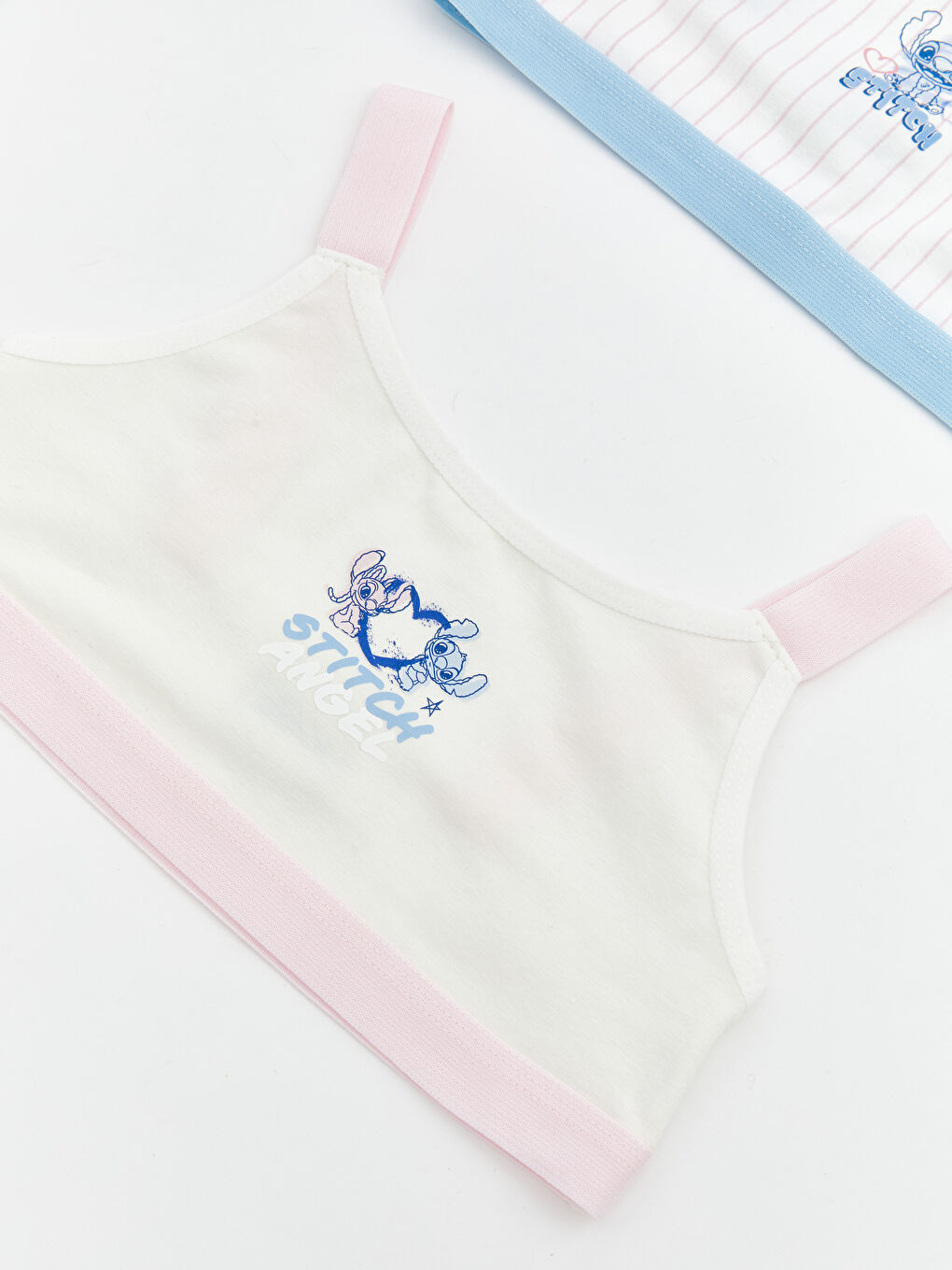 Stitch and Angel Printed Girls' Bustier 2 Pack-3