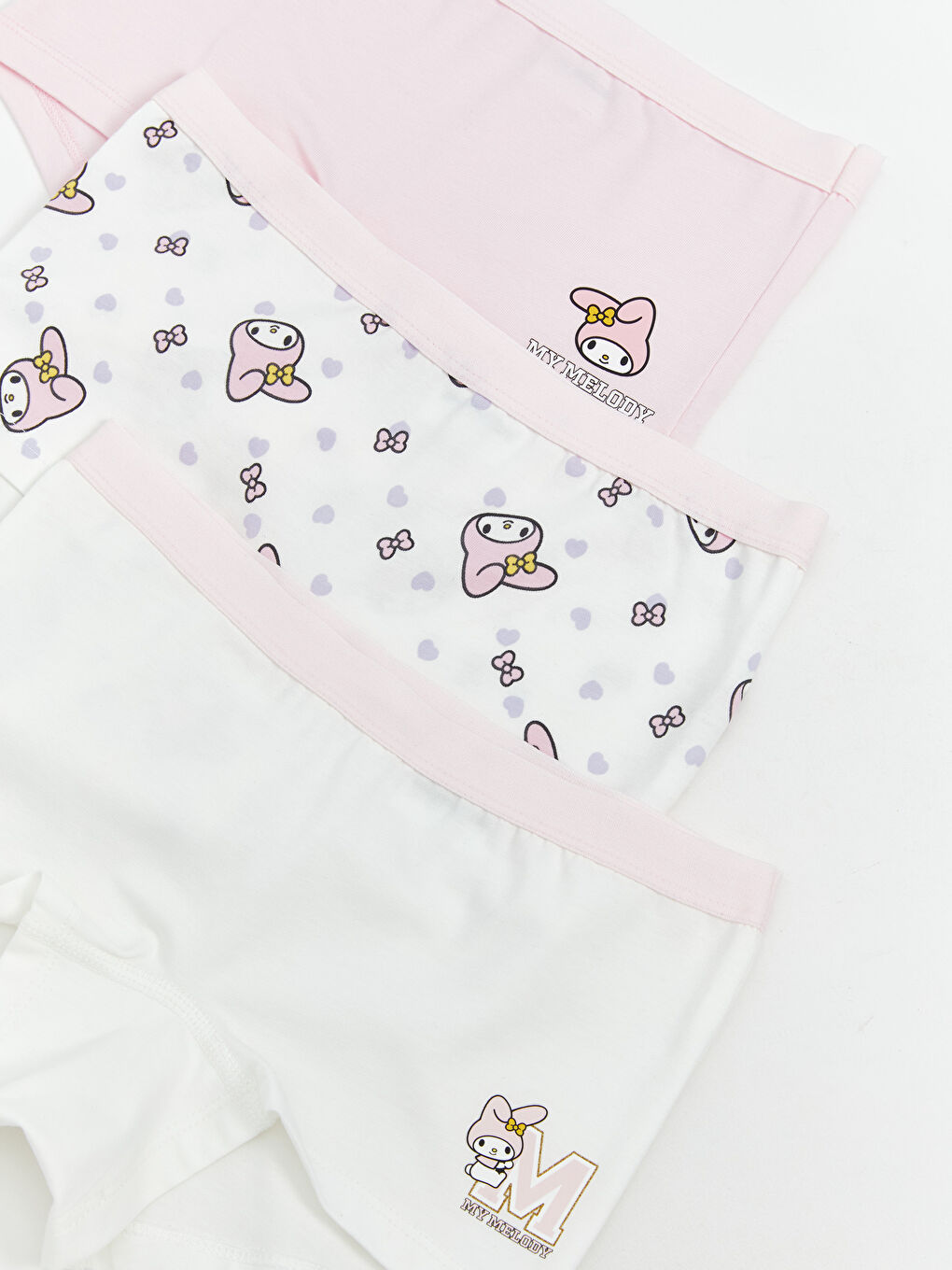 Girl WHITE Boxer Trunks-2