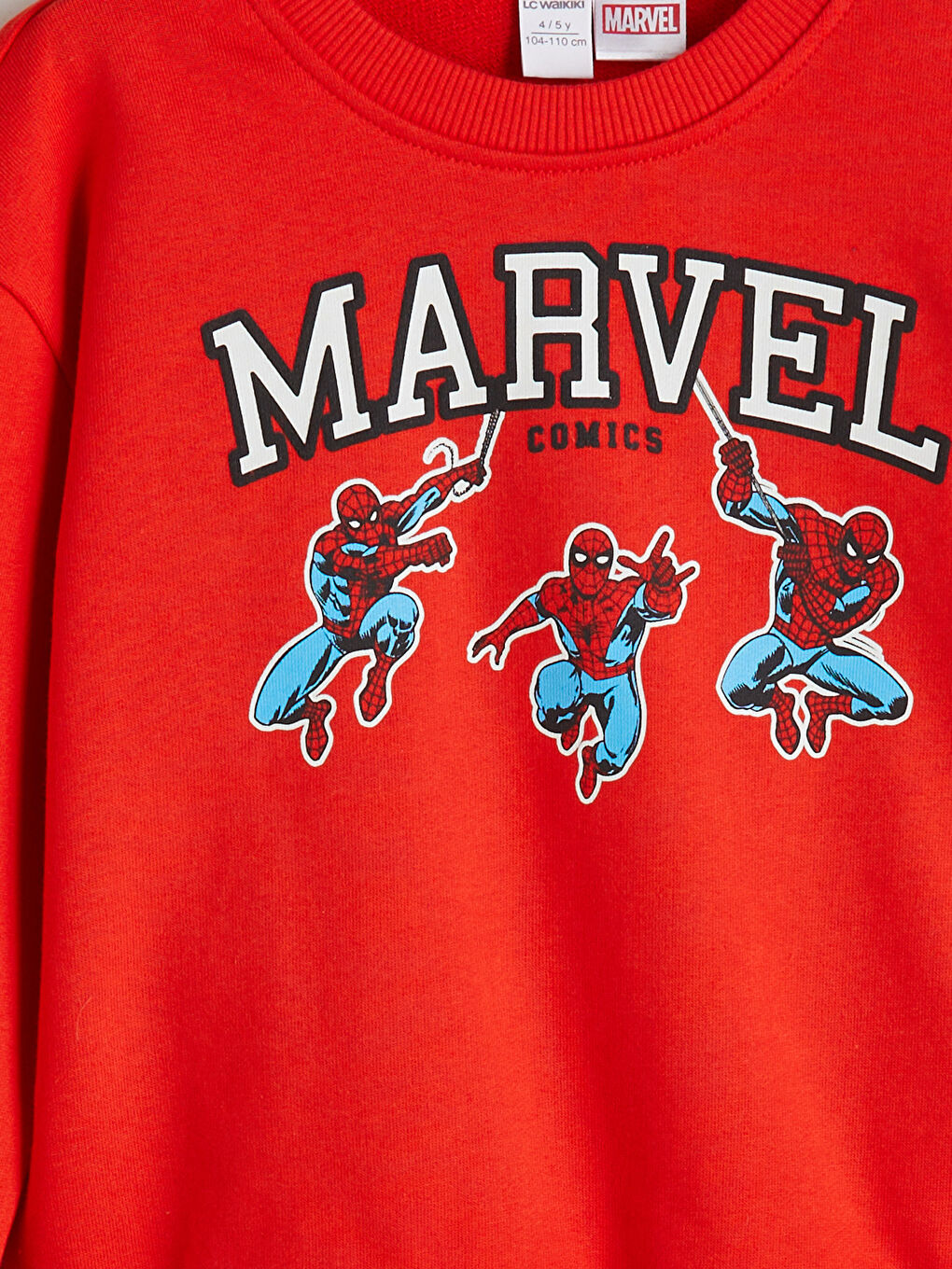 LCW Kids Crew Neck Spider-Man Printed Boys' Sweatshirt -W5JT45Z1-HBH
