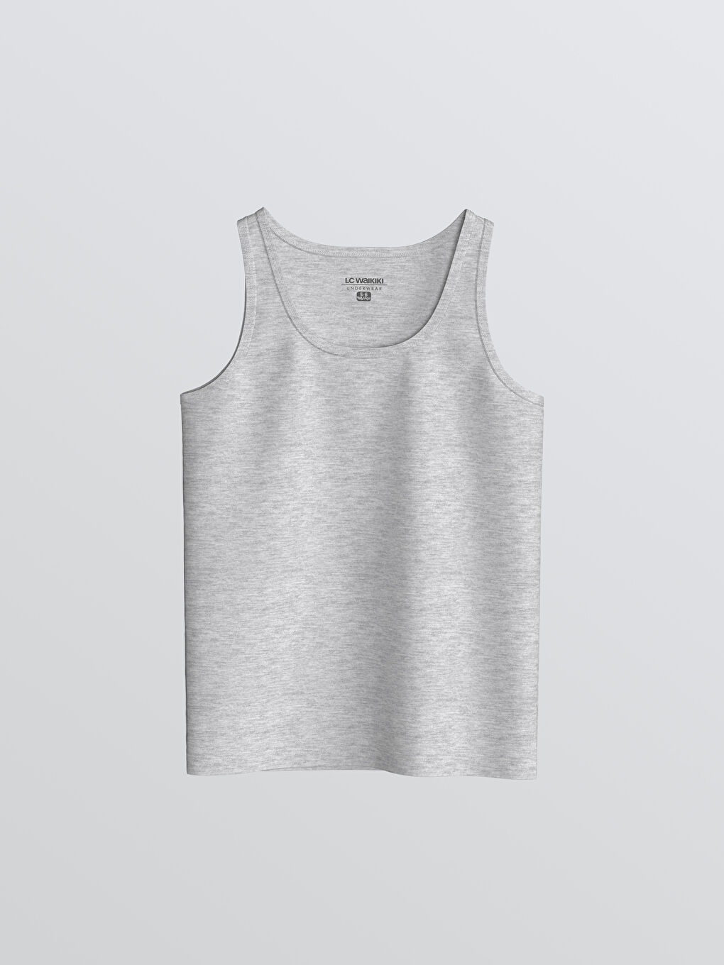 Beyaz Bisiklet Yaka Erkek Çocuk Atlet 2'li-1