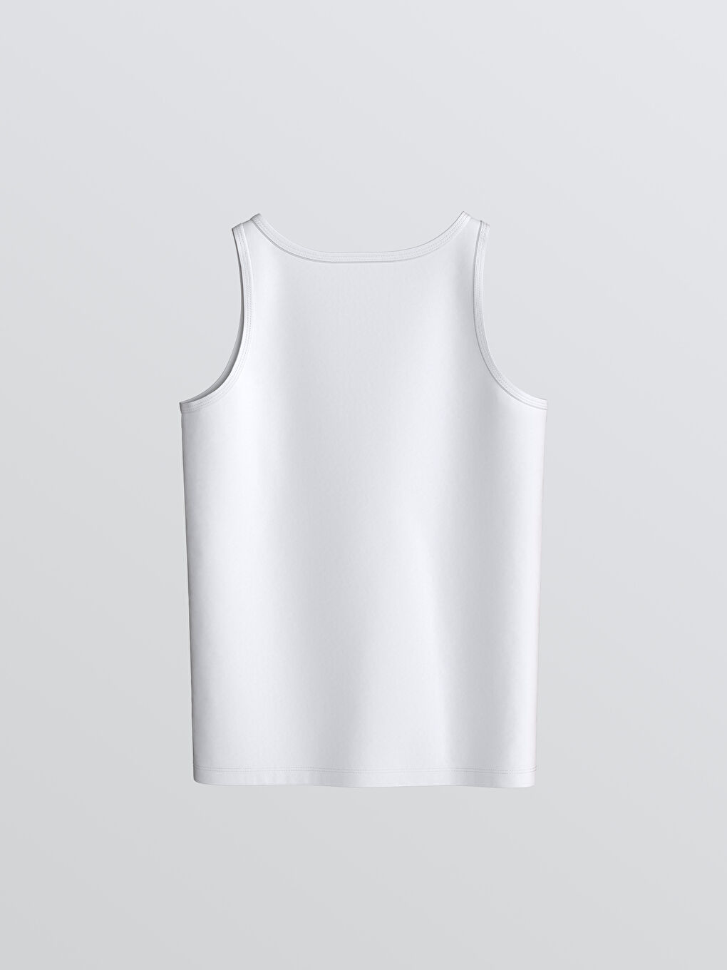 Beyaz Bisiklet Yaka Erkek Çocuk Atlet 2'li-3