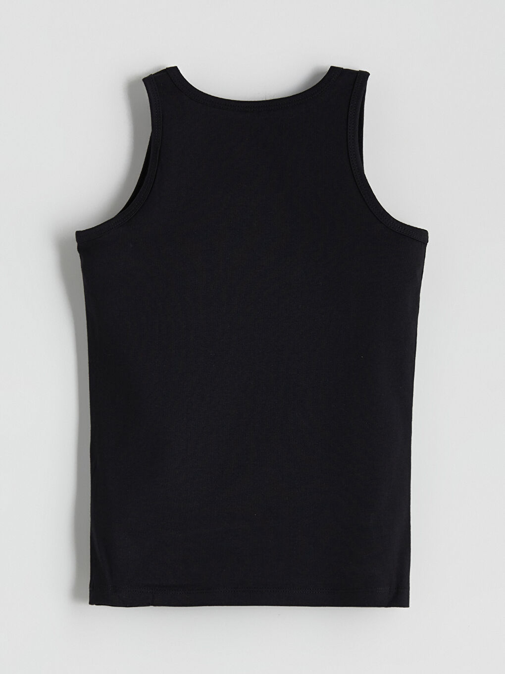 Siyah Bisiklet Yaka Erkek Çocuk Atlet 5'li-6