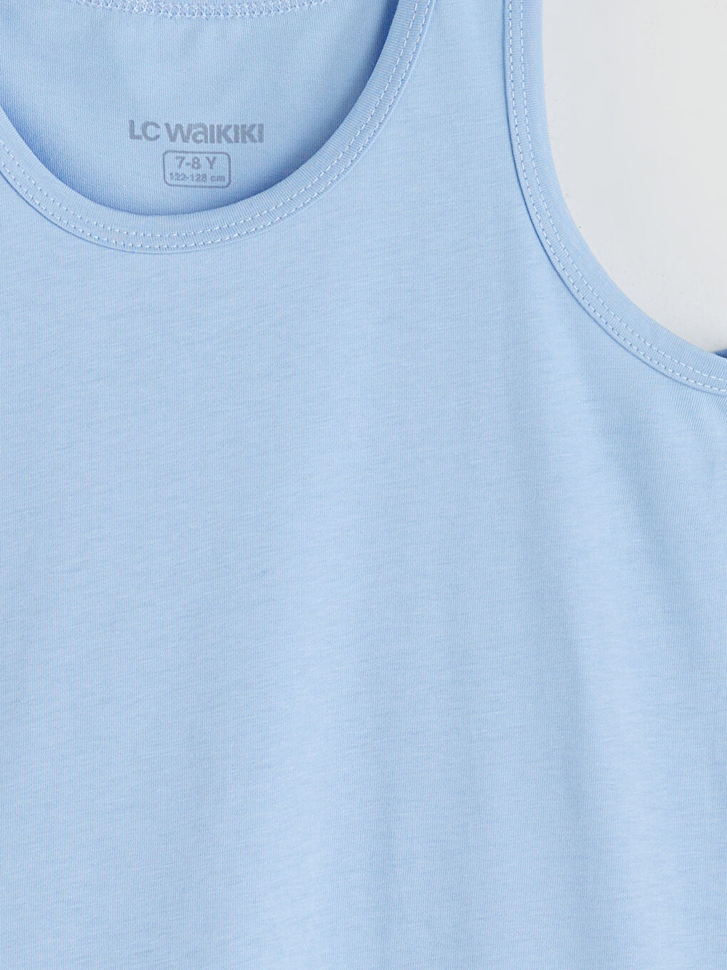 Lacivert Bisiklet Yaka Erkek Çocuk Atlet 5'li-7