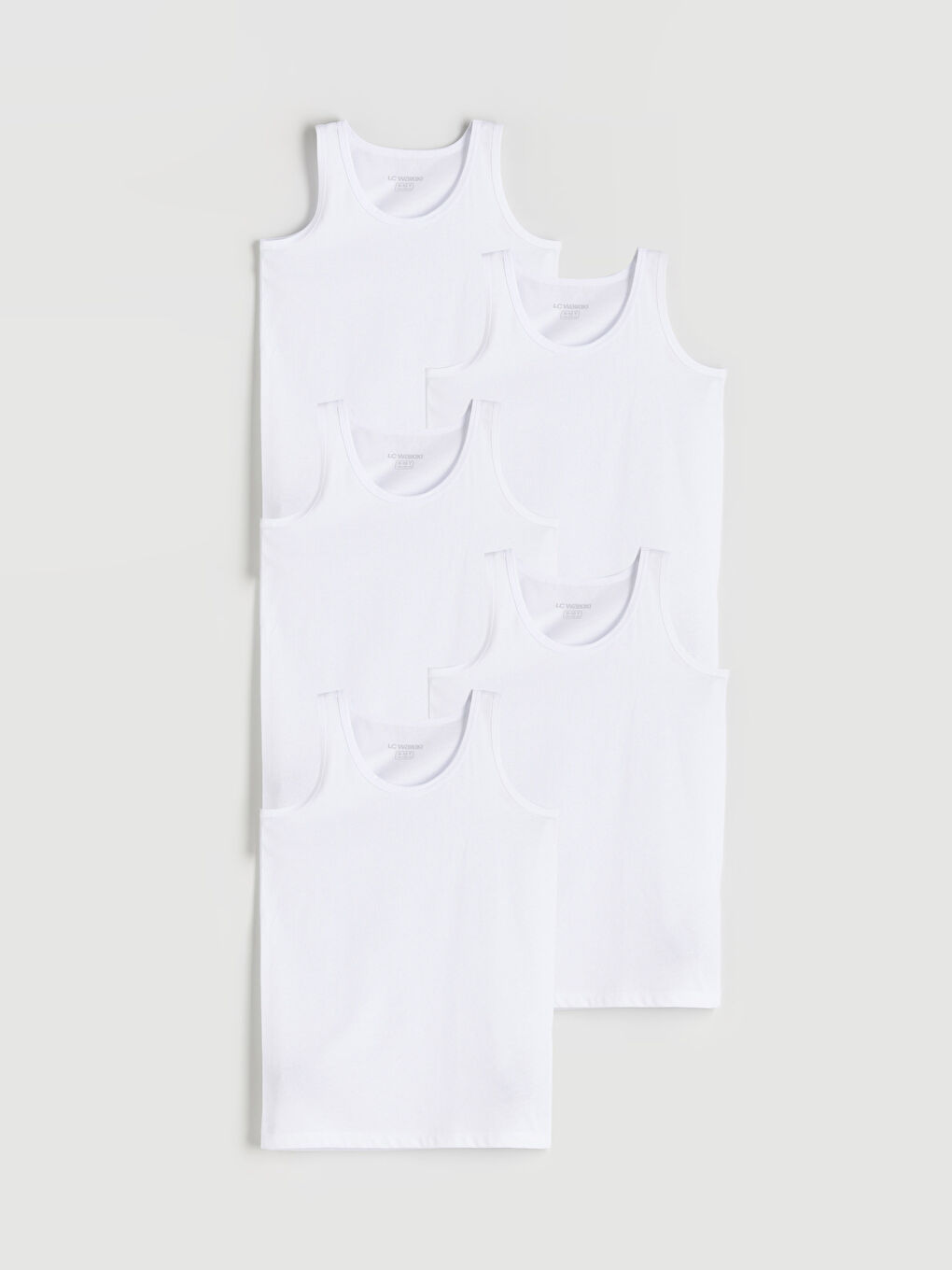 Crew Neck Boys' Vest 5 Pack