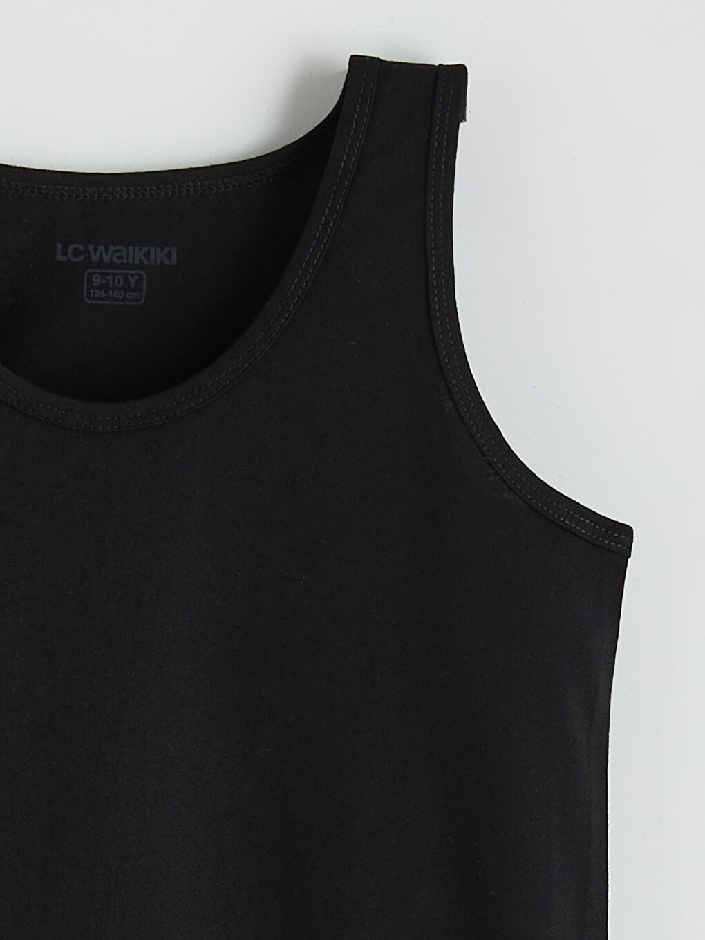 Siyah Bisiklet Yaka Erkek Çocuk Atlet 5'li-9