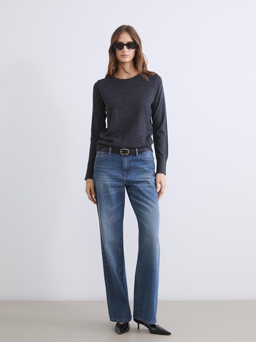 Woman ANTHRACITE Sweater-1