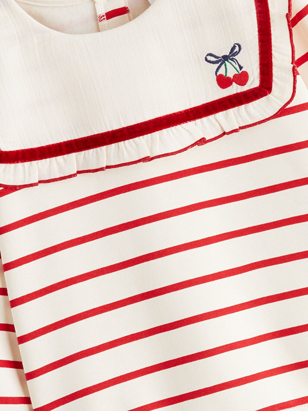 Dukserica i helanke za devojčice sa okruglim izrezom i prugama-3