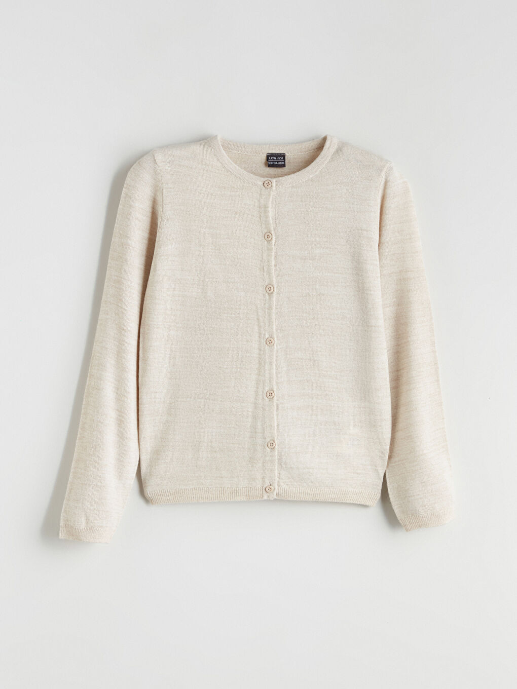 გოგონა ბეჟი კარდიგანი