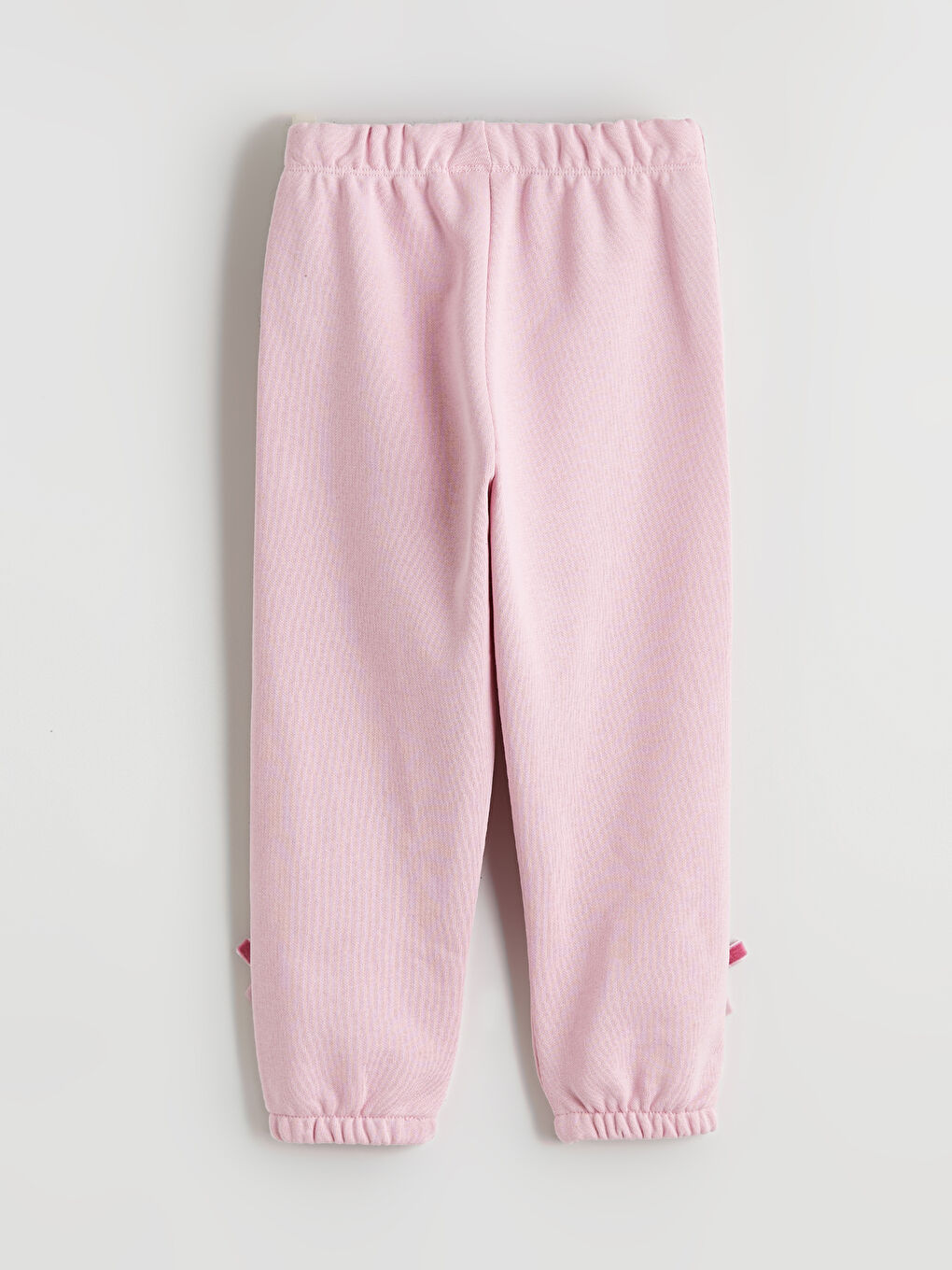 Pembe Fiyonklu Kız Çocuk Kalın Sweatshirt ve Eşofman Altı-8