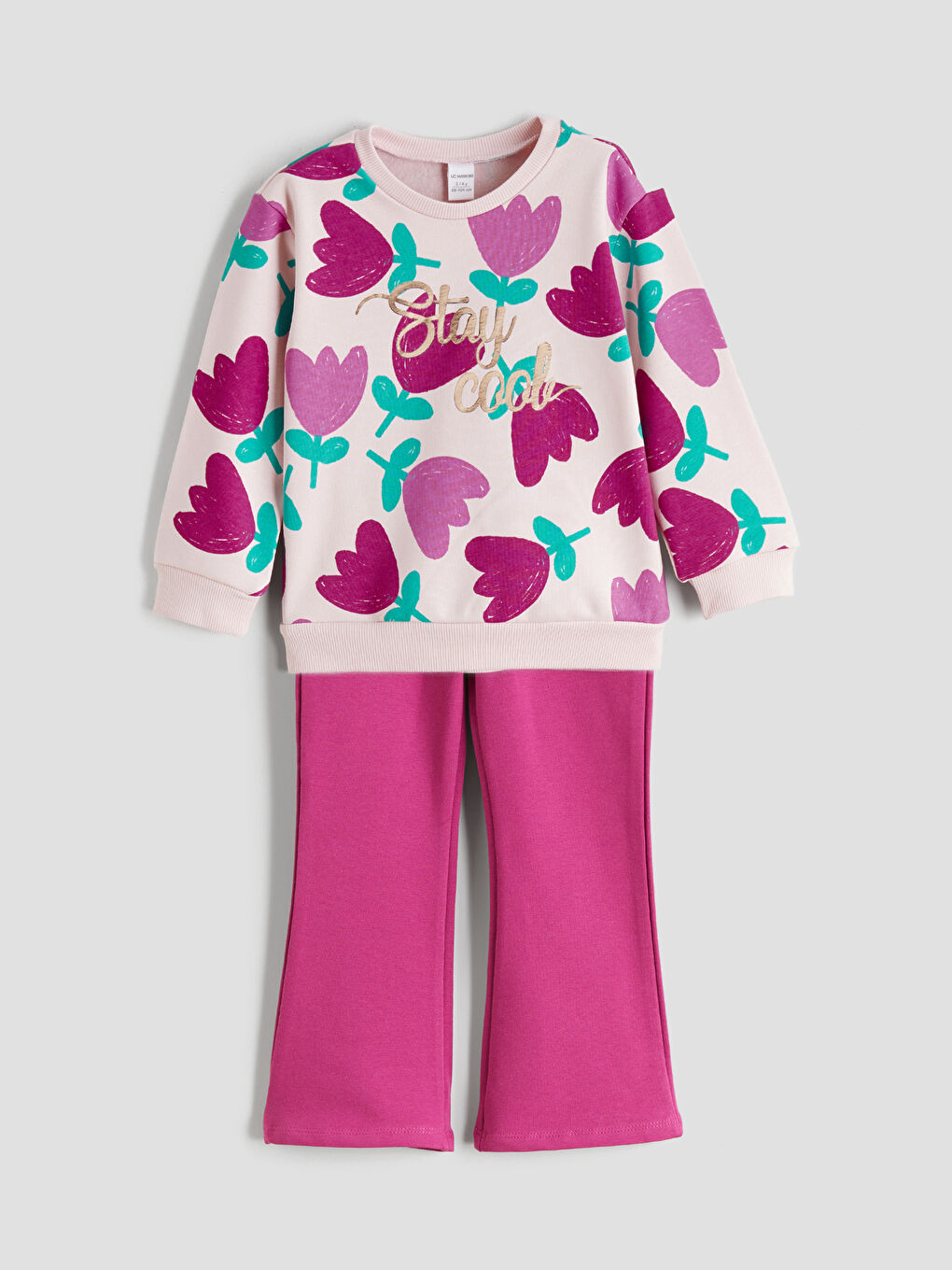 Printed Girls' Sweatshirt and Leggings 2 Pack