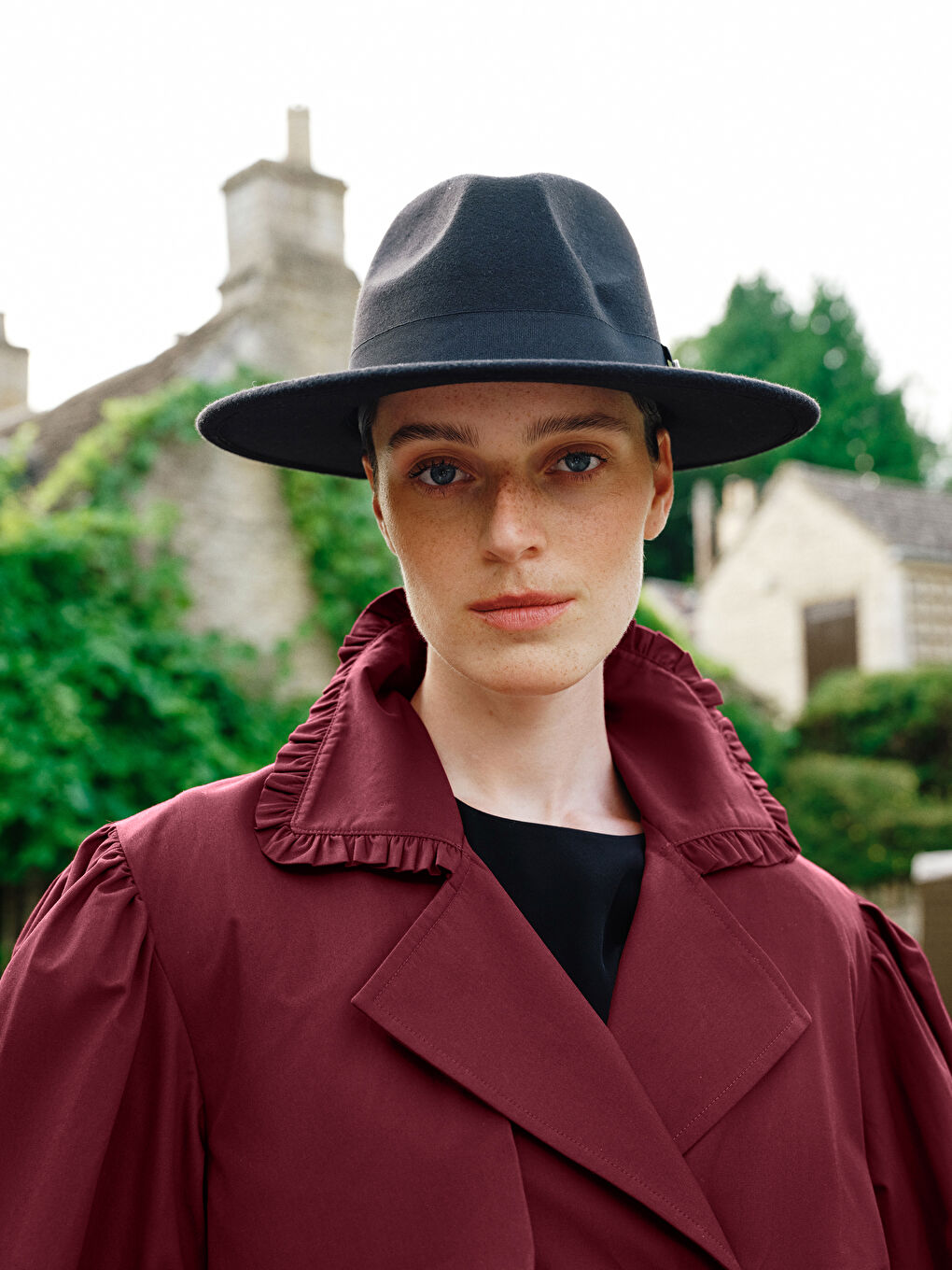 معطف ترنش بصفين زراير للسيدات-4