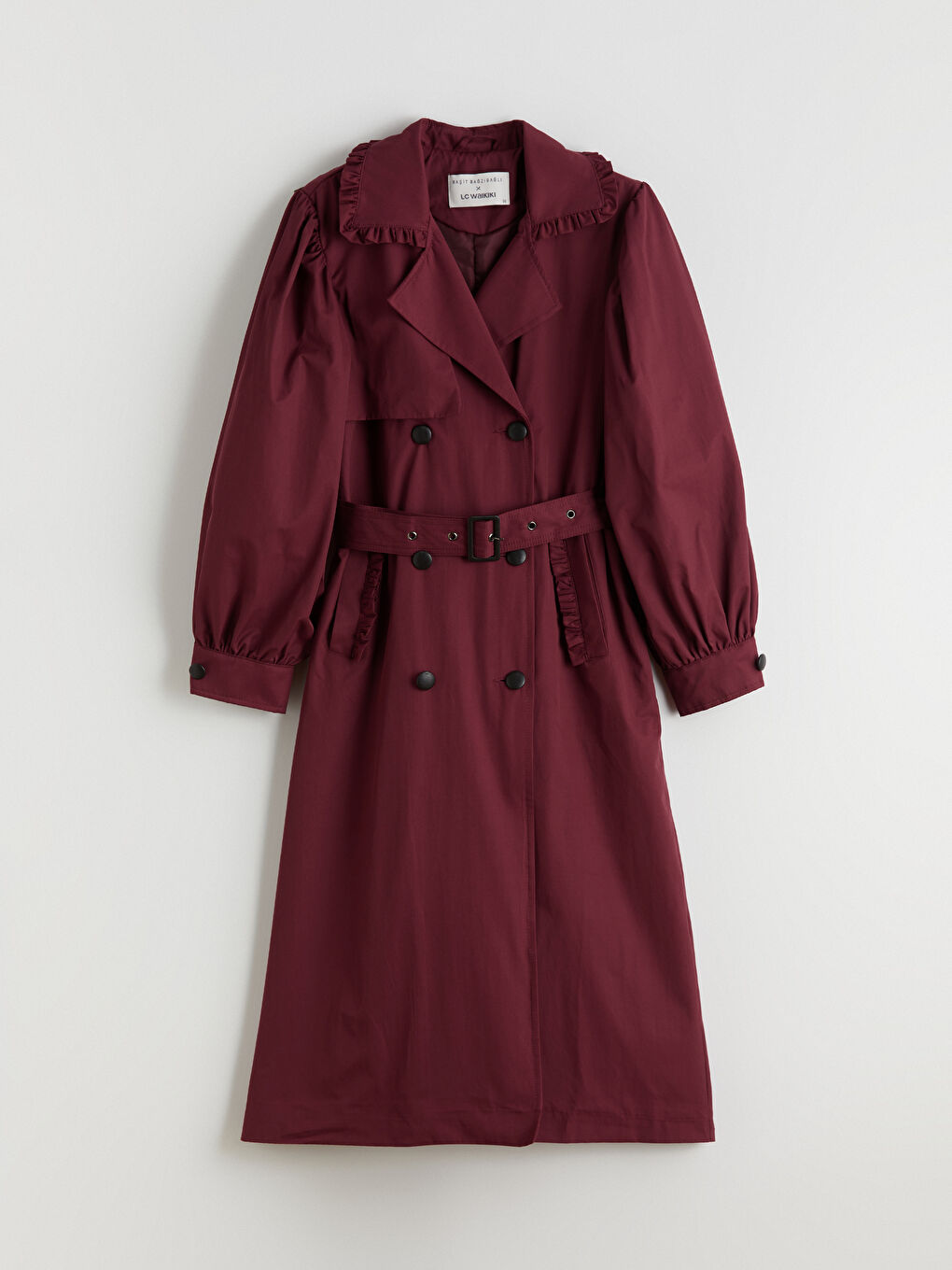 معطف ترنش بصفين زراير للسيدات-10