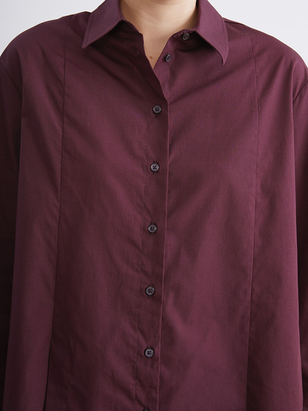 Oversize Poplin Women's Shirt Tunic-2