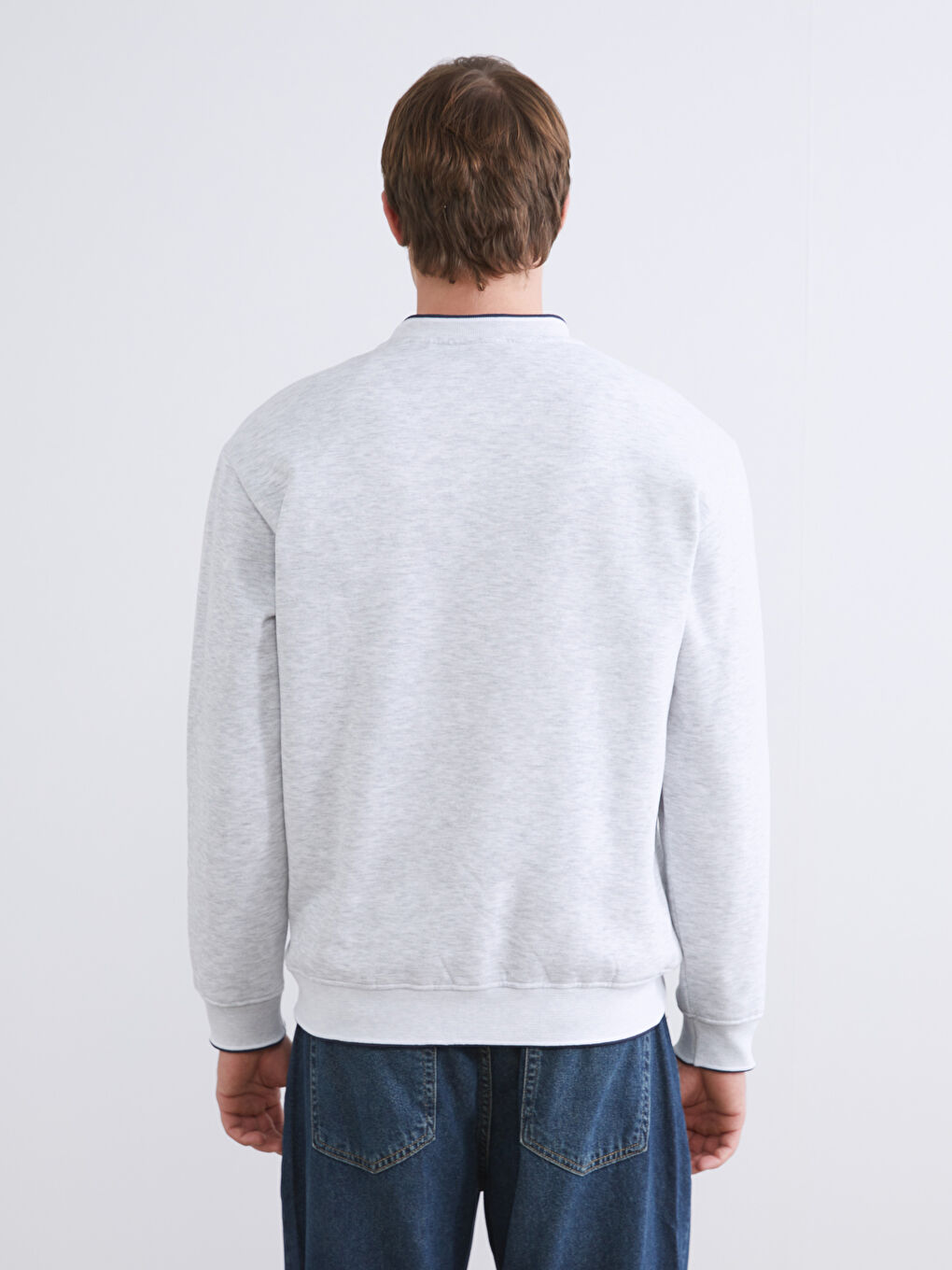 Yale University Printed Men's Thick Sweatshirt-3