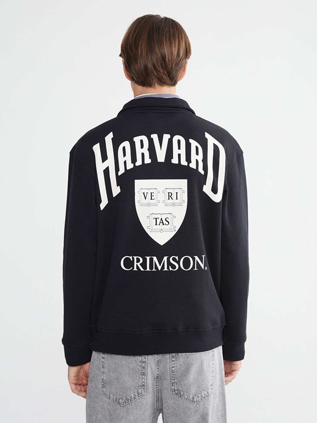 მამაკაცები შავი თბილი ზედა-3