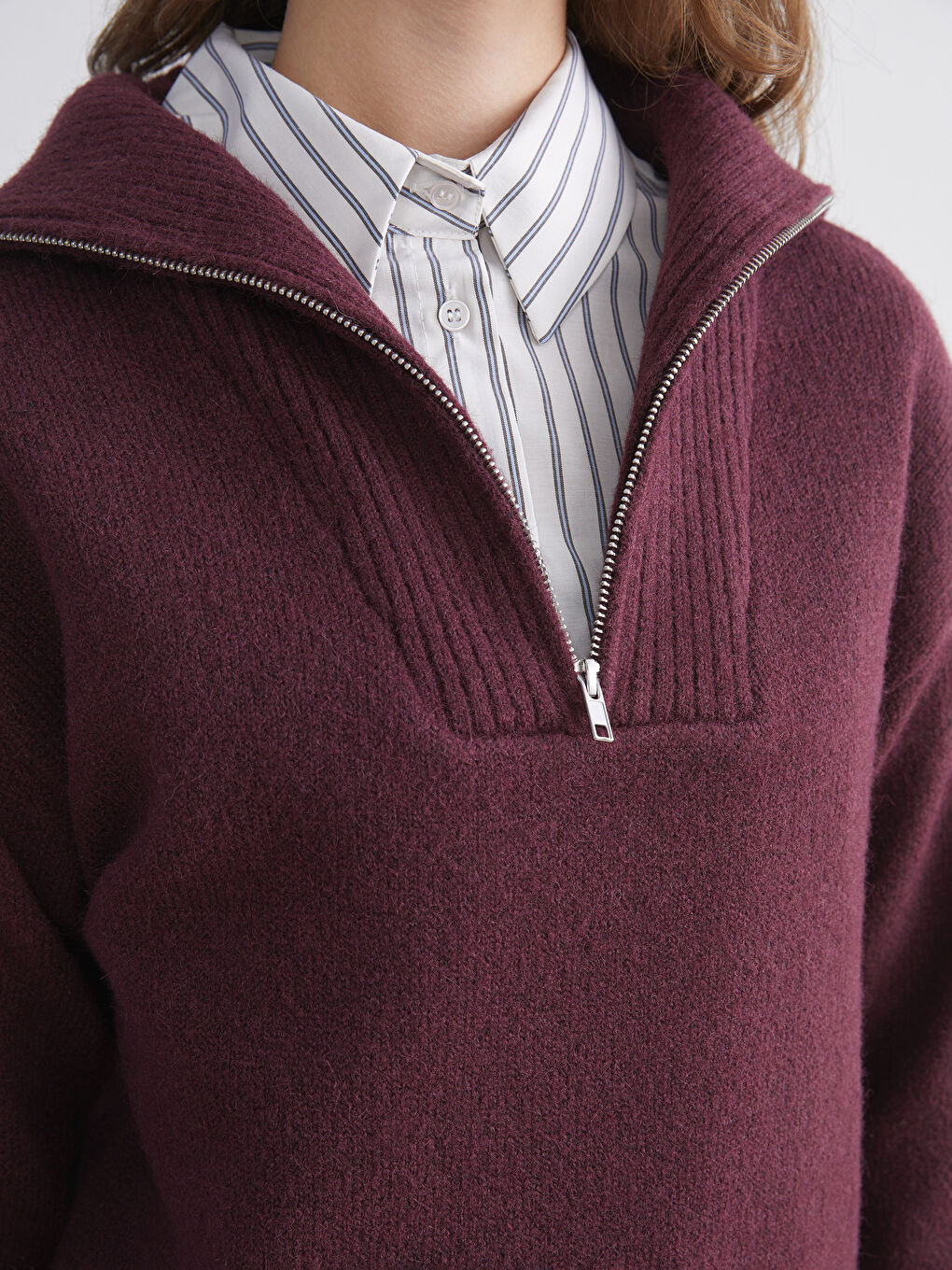 Woman BORDEAUX Sweater-2