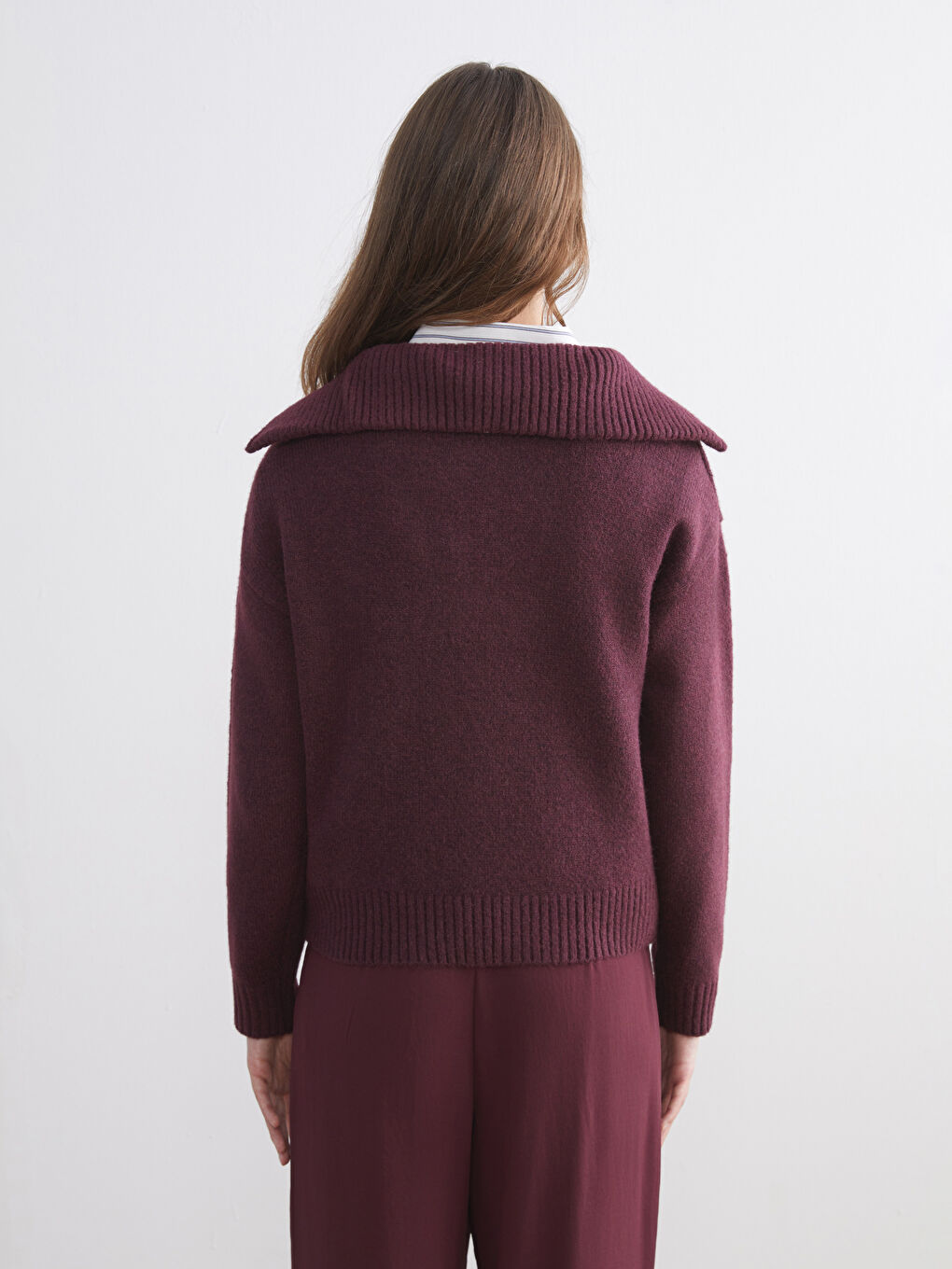 Woman BORDEAUX Sweater-3