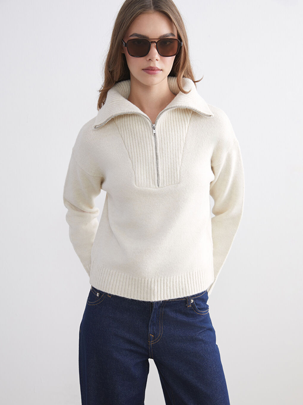 SVETLO BEŽ Džemper  Žena