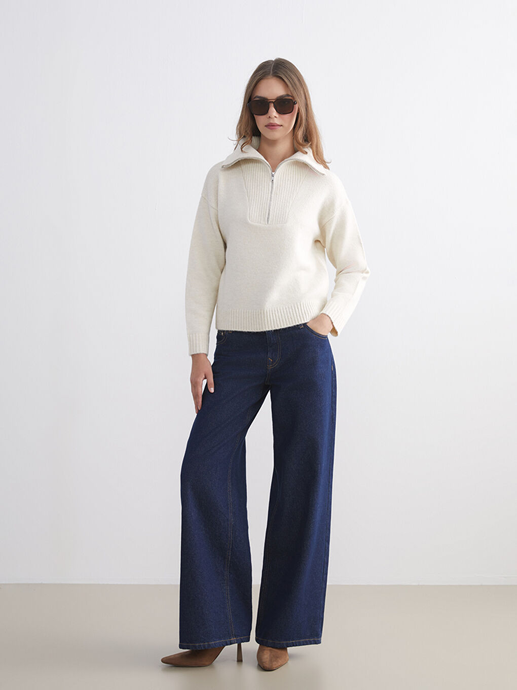 SVETLO BEŽ Džemper  Žena-1