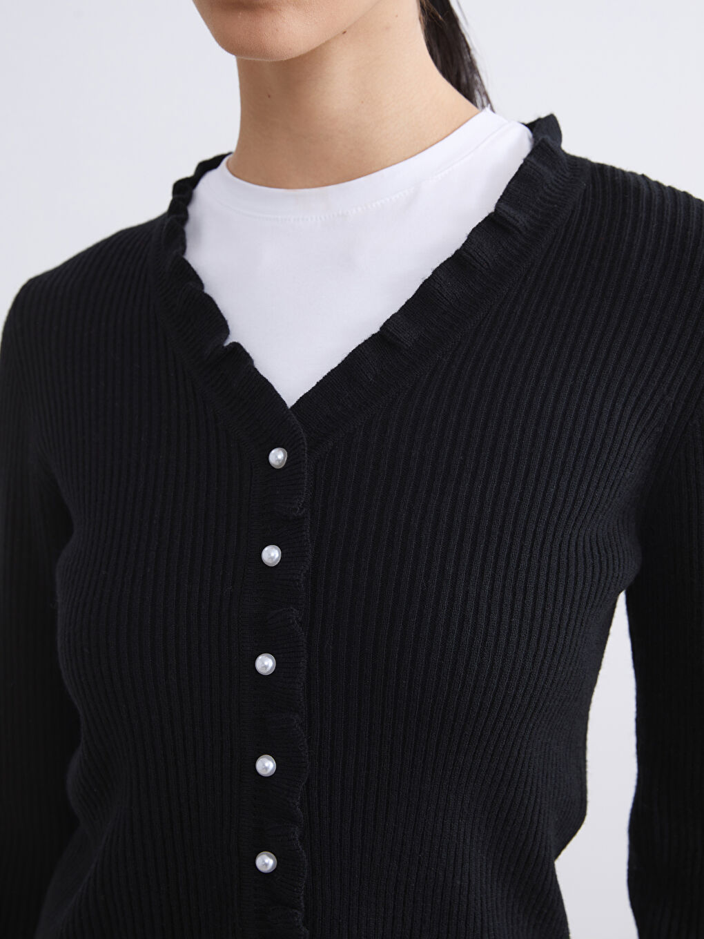 Woman BLACK Cardigan-2