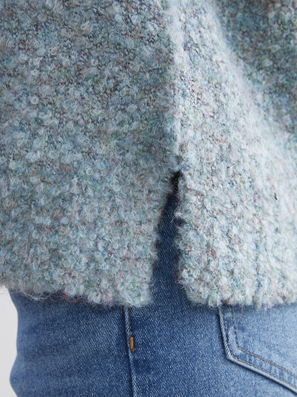 Crew Neck Oversize Women's Knitwear Sweater-2