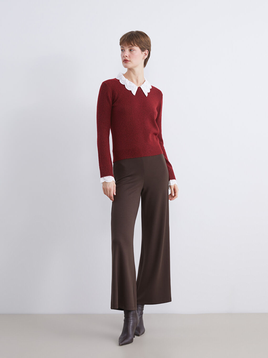 Woman BORDEAUX Sweater-1