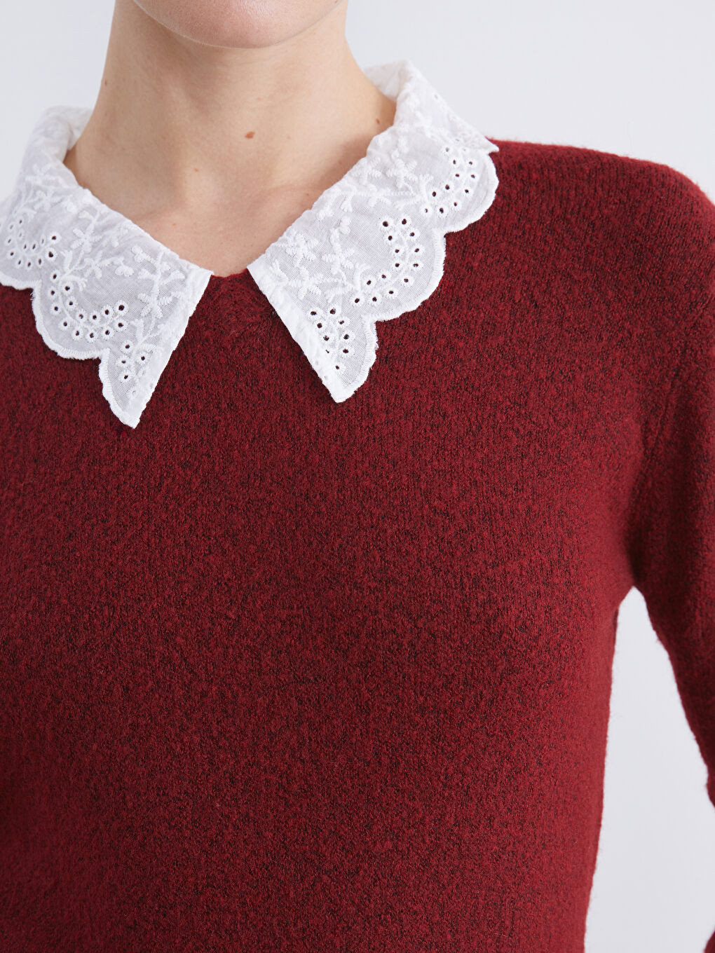 Woman BORDEAUX Sweater-2