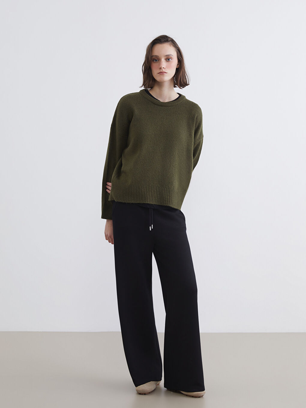 بنطال رياضة نساء بخصر مطاطي