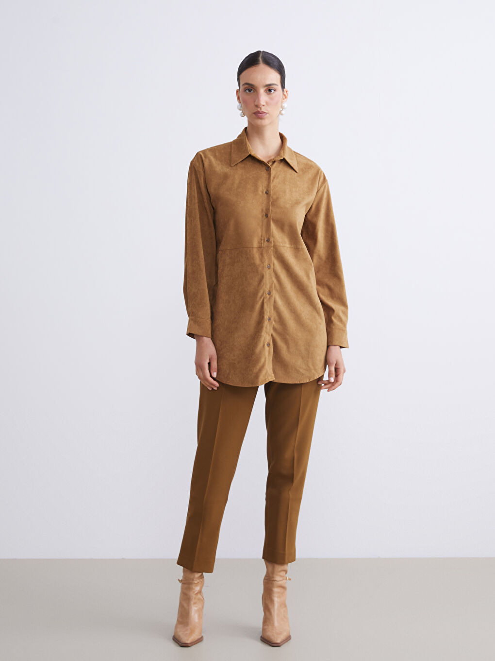 LCW Modest سروال سيجارة نساء بقصة عادية -W5JU20Z8-10O