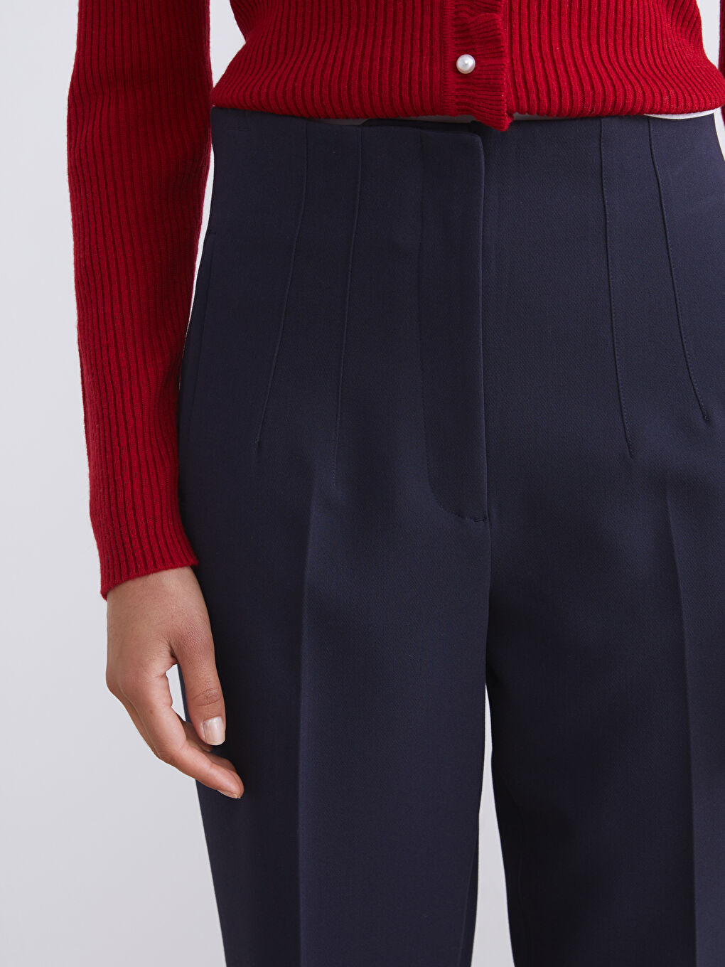LCW Modest سروال سيجارة نساء بقصة عادية -W5JU20Z8-ZEL