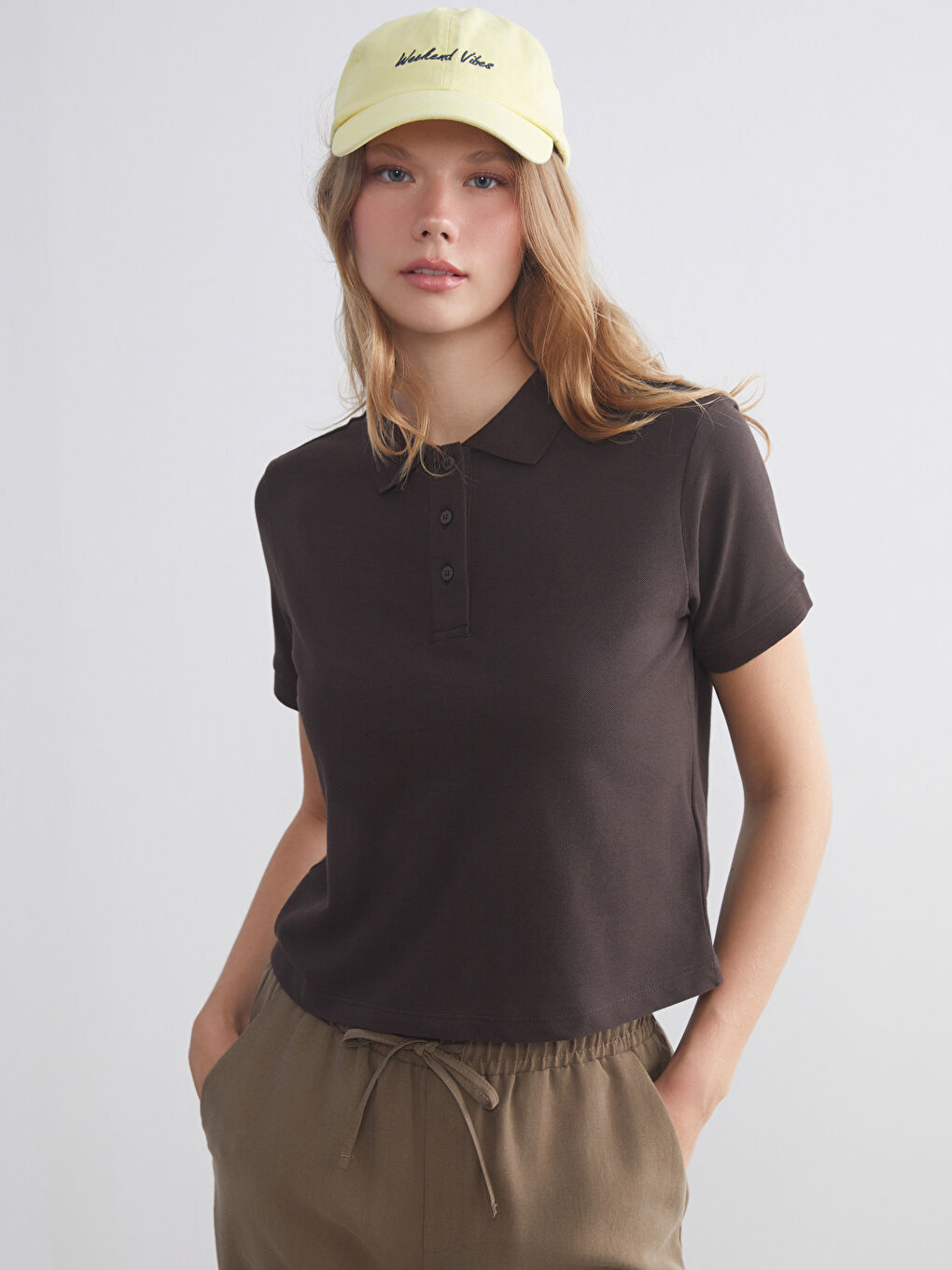 XSIDE Polo Neck Women's T-Shirt -W5JU21Z8-8XJ