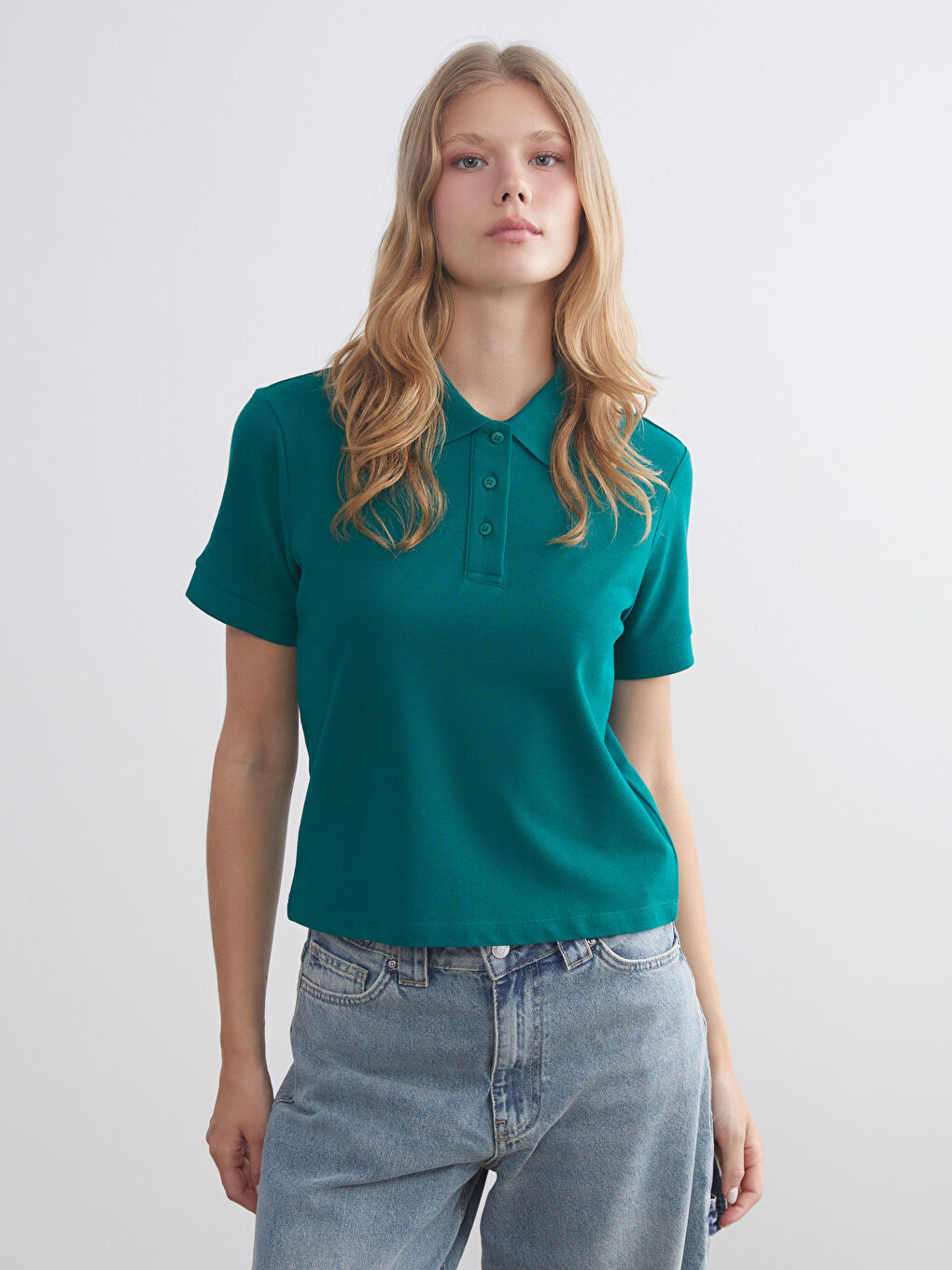 XSIDE Polo Neck Women's T-Shirt -W5JU21Z8-R4Z