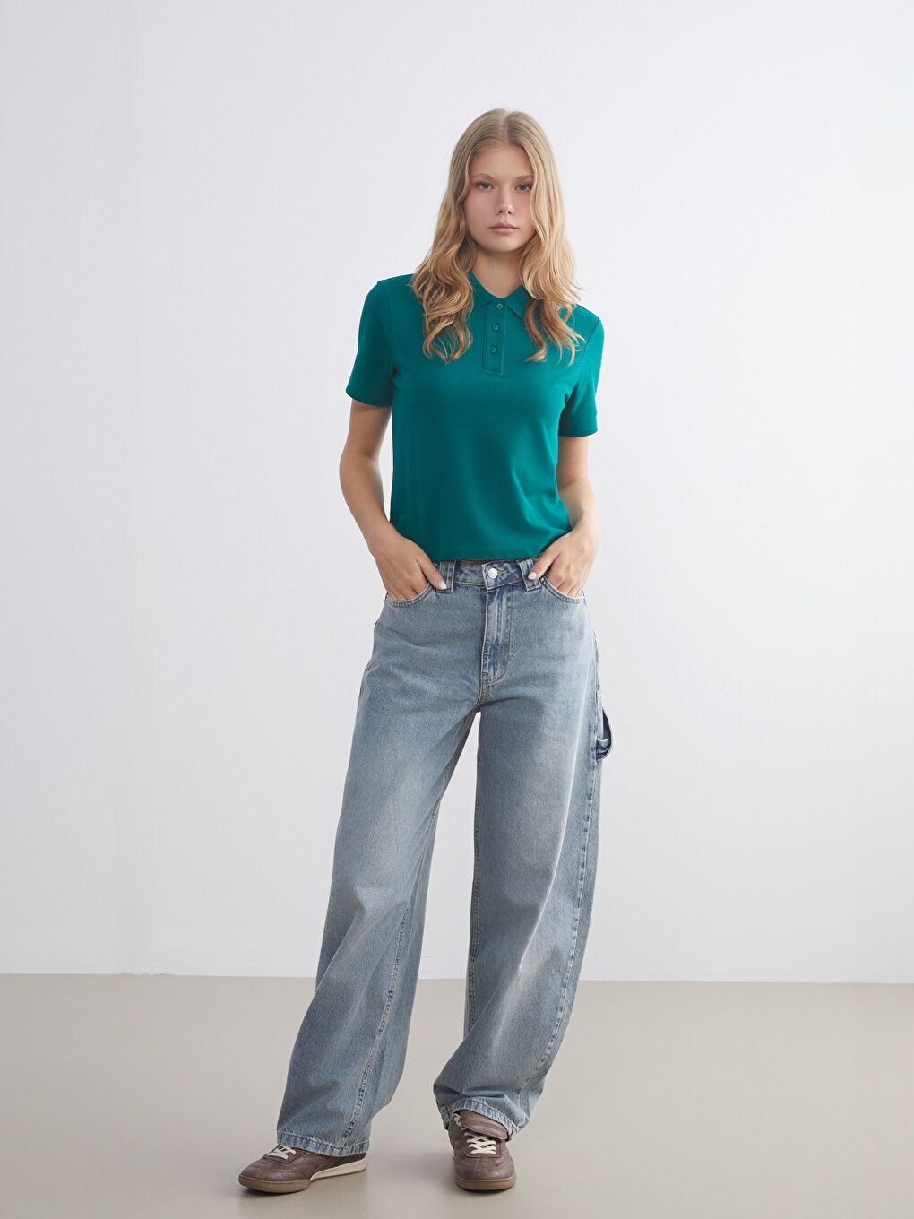 XSIDE Polo Neck Women's T-Shirt -W5JU21Z8-R4Z