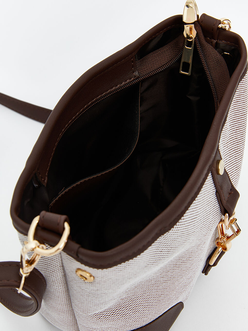 Bej Çıkarılabilir Askılı Kadın Omuz Çantası-4