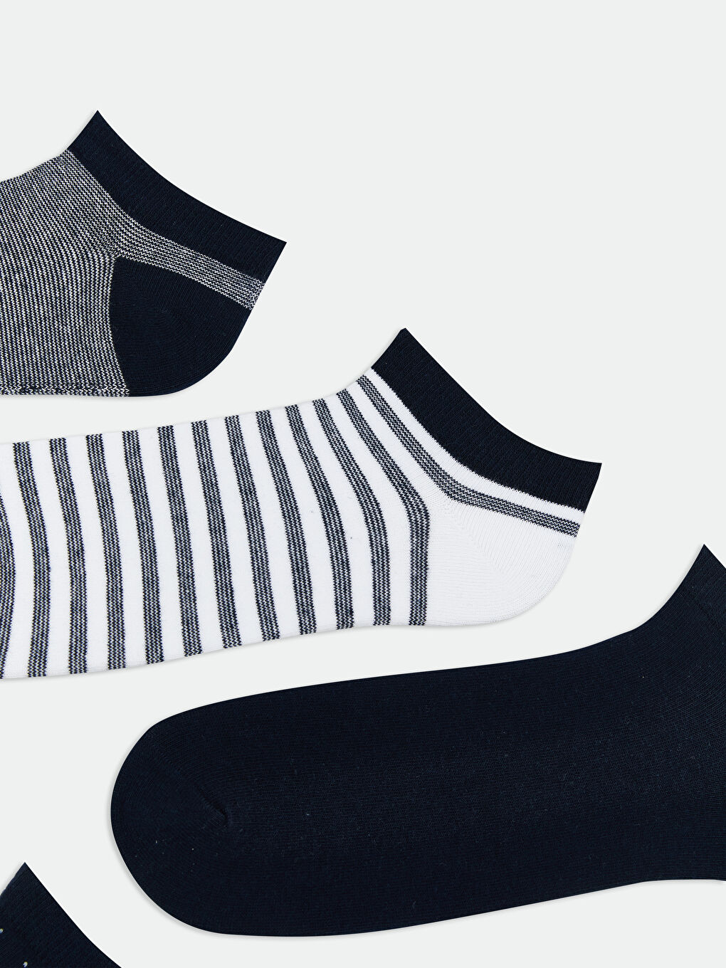 Striped Men's Trainer Socks 5 Pack-2
