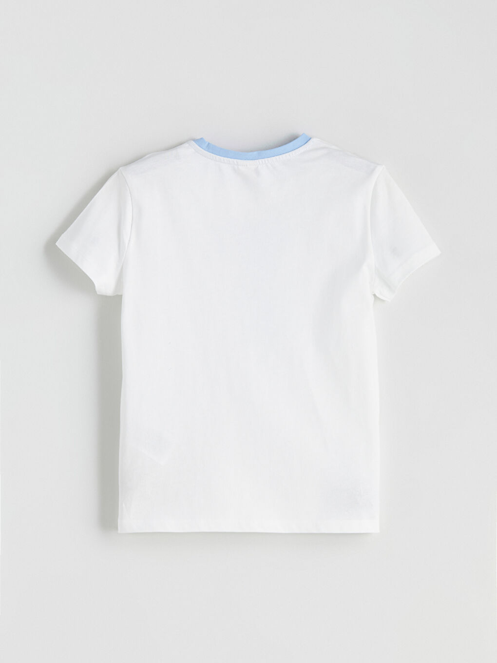 Ekru Bisiklet Yaka Fiyonk Baskılı Kız Çocuk Tişört 2'li-3