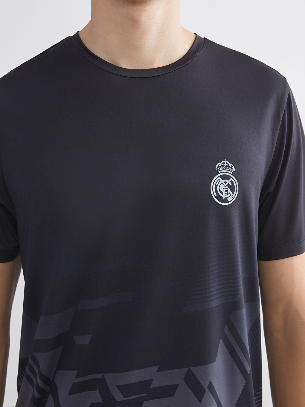 Crew Neck Real Madrid Printed Men's Fan T-Shirt-2