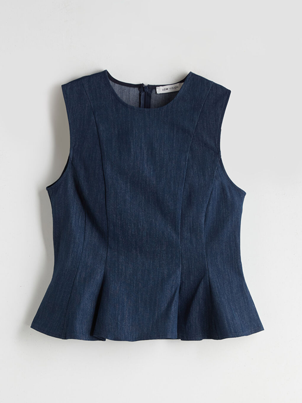 LCW Vision Woman INDIGO Denim Blouse -W5JU78Z8-14T