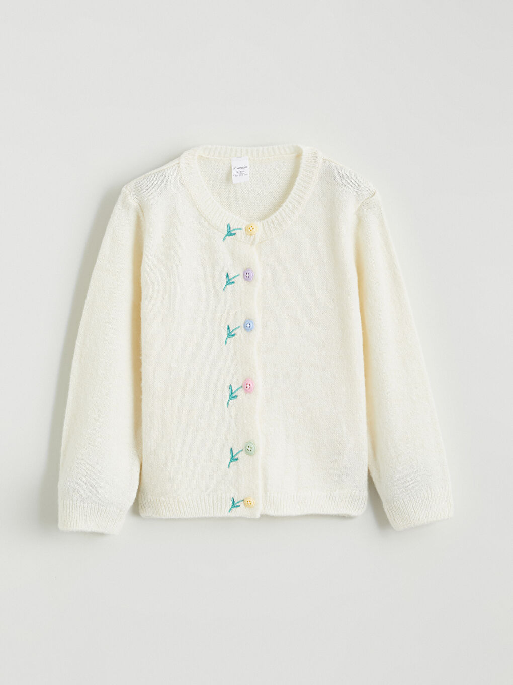 Girls' Embroidered Cardigan