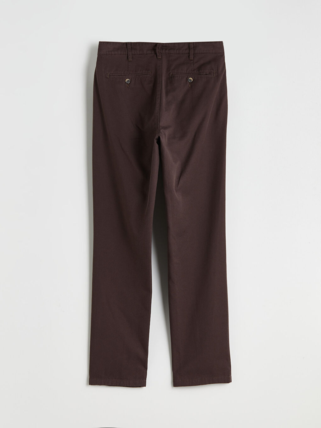 Kahverengi Standart Kalıp Erkek Chino Pantolon-5