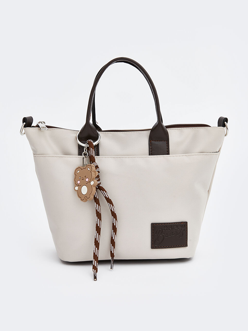 Bej Çıkarılabilir Askılı Kız Çocuk Omuz Çantası-1