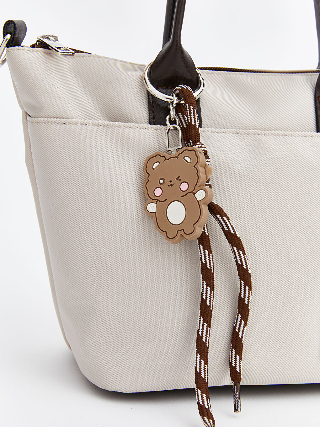 Bej Çıkarılabilir Askılı Kız Çocuk Omuz Çantası-2