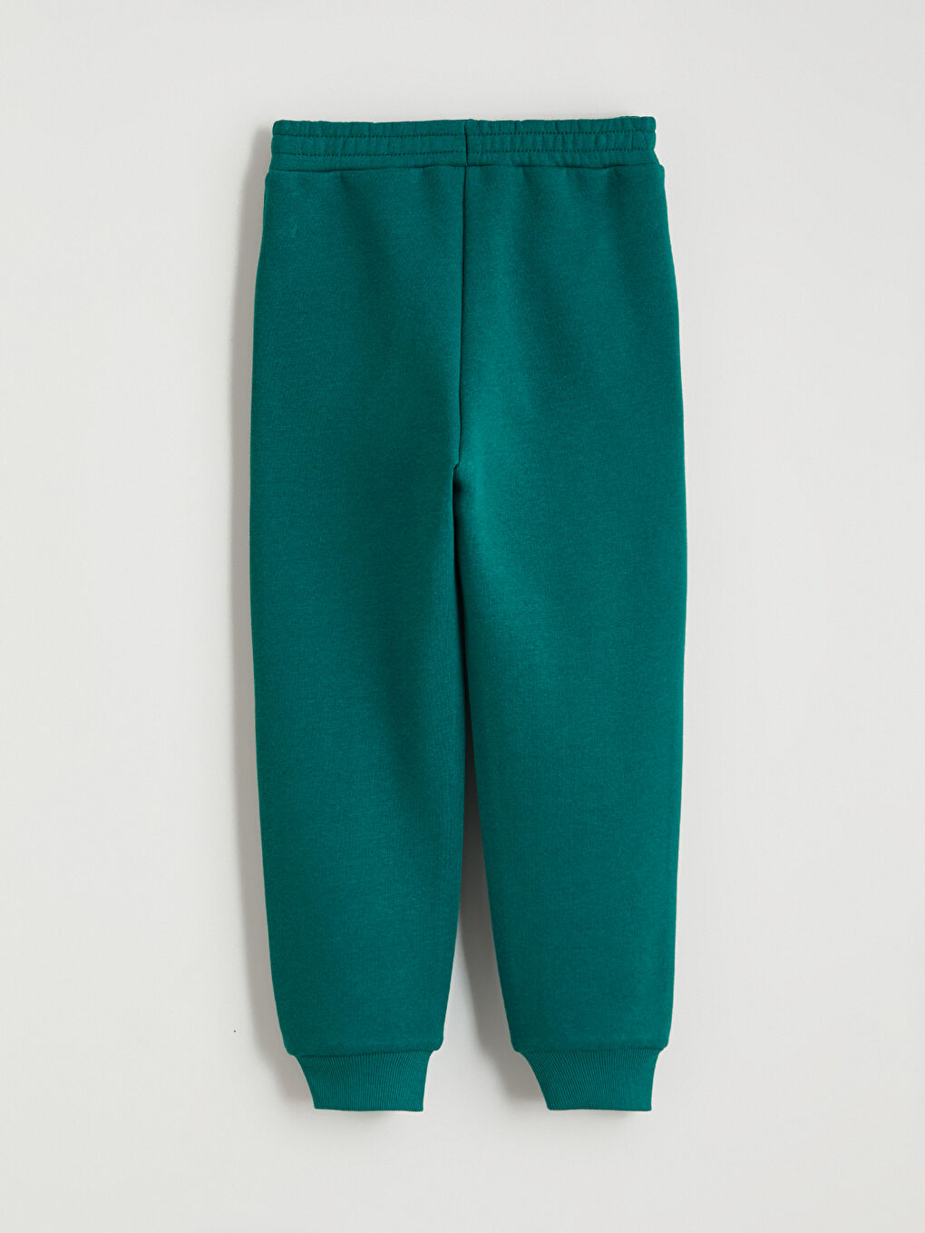 Yeşil Beli Lastikli Erkek Çocuk Kalın Jogger Eşofman Altı-5