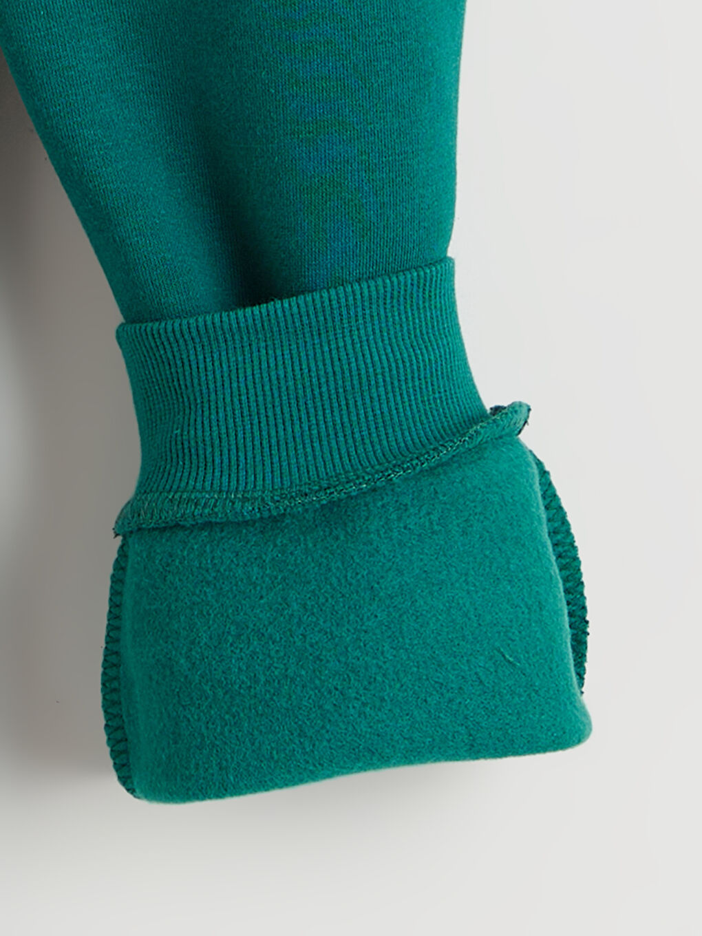 Yeşil Beli Lastikli Erkek Çocuk Kalın Jogger Eşofman Altı-6