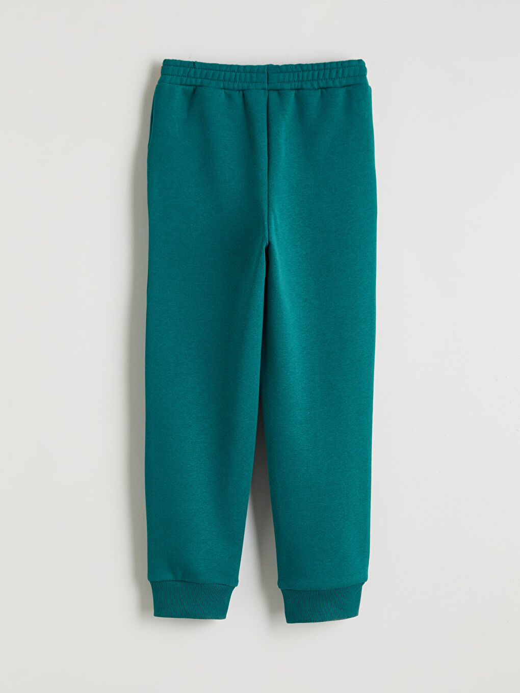 Yeşil Beli Lastikli Erkek Çocuk Kalın Jogger Eşofman Altı-2