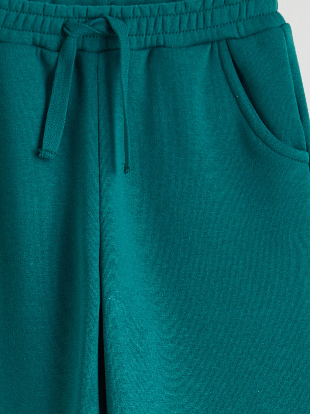 Yeşil Beli Lastikli Erkek Çocuk Kalın Jogger Eşofman Altı-3