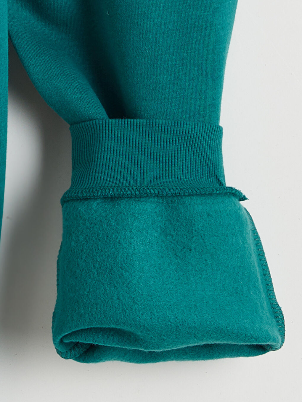 Yeşil Beli Lastikli Erkek Çocuk Kalın Jogger Eşofman Altı-4