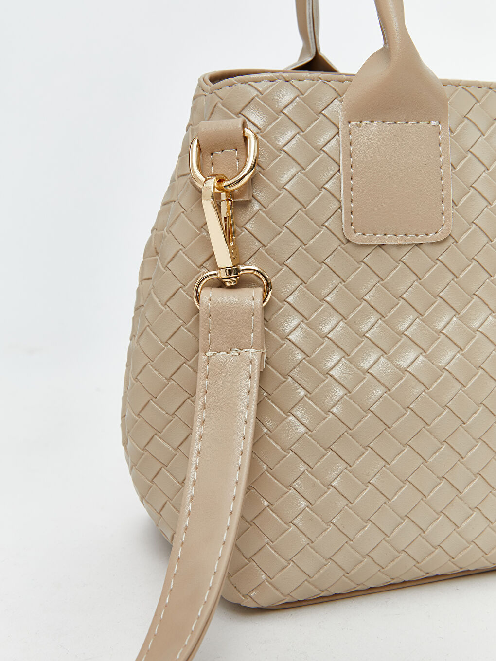 Bej Çıkartılabilir Askılı Kadın Omuz Çantası-2